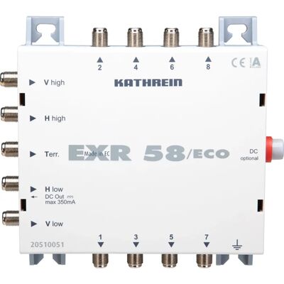Kathrein EXR 58/eco - 4 niveaux satellite, 8 ports, terrestre, -20-55°C - Publicité Kathrein EXR 58/eco - 4 niveaux satellite, 8 ports, terrestre, -20-55°C - Publicité