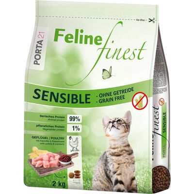 Porta 21 Feline Finest Sensible - Kornfritt - 2kg Porta 21 Feline Finest Sensible - Kornfritt - 2kg