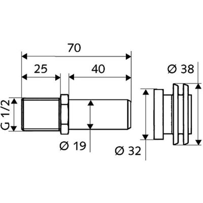 Set de conectare pentru urinal Schell 1/2" - Accesorii Set de conectare pentru urinal Schell 1/2" - Accesorii
