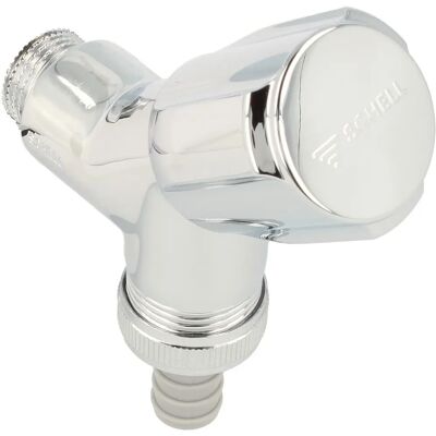 Schell Comfort Vanne d'angle - Anti-retour - 1/2" Chromé - Publicité Schell Comfort Vanne d'angle - Anti-retour - 1/2" Chromé - Publicité