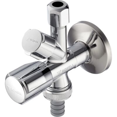 Valvola angolare cromata Schell 035450699 - Connessione acqua & Anti-retour Valvola angolare cromata Schell 035450699 - Connessione acqua & Anti-retour