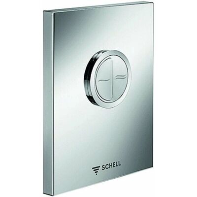 Schell Eco WC Betätigungsplatte - Vandalensicher, Zweimengen, Weiß Schell Eco WC Betätigungsplatte - Vandalensicher, Zweimengen, Weiß