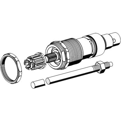 Schell Model 222350099 - Sanitair installatie onderdeel met spil en snijgeleider Schell Model 222350099 - Sanitair installatie onderdeel met spil en snijgeleider