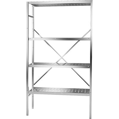 Estantería modular de acero inoxidable - 4 baldas perforadas - 940x440mm Estantería modular de acero inoxidable - 4 baldas perforadas - 940x440mm