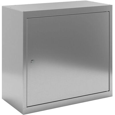 Armario de pared de acero inoxidable Kaiserkraft - 600 x 650 x 320 mm - 2 estantes Armario de pared de acero inoxidable Kaiserkraft - 600 x 650 x 320 mm - 2 estantes