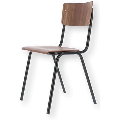 Jan Kurtz Zero Stapelstuhl - Schwarz/Nuss - Modernes Design Jan Kurtz Zero Stapelstuhl - Schwarz/Nuss - Modernes Design