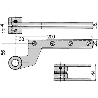 DORMA Verzinkter Stahl-Pivot-Scharniere - Innentürbeschlag DORMA Verzinkter Stahl-Pivot-Scharniere - Innentürbeschlag