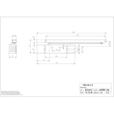 Dorma TS93 G25 Cierra Puertas - Fuerza Ajustable 2-5 - Negro Dorma TS93 G25 Cierra Puertas - Fuerza Ajustable 2-5 - Negro