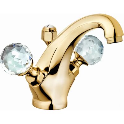 Kludi 1926 Wasserhahn - Hoher Auslauf, Kristallgriffe, 23 kt Gold Kludi 1926 Wasserhahn - Hoher Auslauf, Kristallgriffe, 23 kt Gold