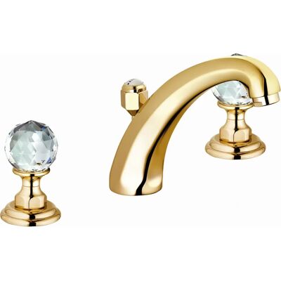 Kludi 1926 Kristall 3-Loch Waschbeckenarmatur - Wasserhahn Kludi 1926 Kristall 3-Loch Waschbeckenarmatur - Wasserhahn