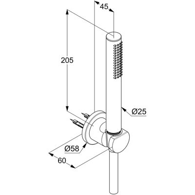 Kludi Nova Fonte - Duschset mit Handbrause Kludi Nova Fonte - Duschset mit Handbrause