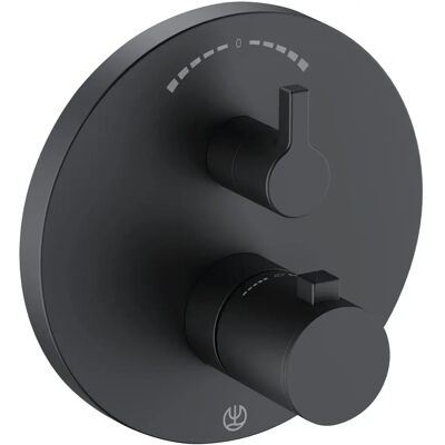 Mitigeur thermostatique Kludi Nova Fonte - Encastré - Noir - Publicité Mitigeur thermostatique Kludi Nova Fonte - Encastré - Noir - Publicité