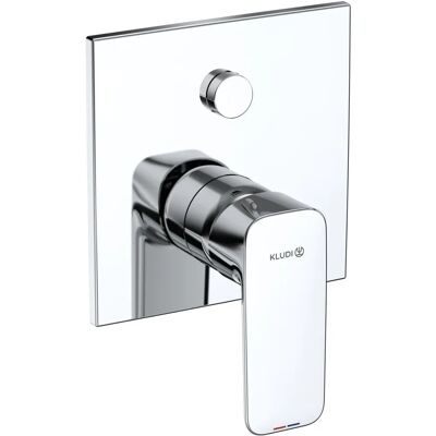 Kludi Pure&style Wandmontage Badewannenarmatur - Push, Keramik, 28/24 l/min Kludi Pure&style Wandmontage Badewannenarmatur - Push, Keramik, 28/24 l/min