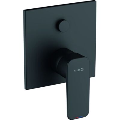 Kludi Pure&style Badewannenarmatur - Wandmontage, Automatischer Umschalter, Schwarz Kludi Pure&style Badewannenarmatur - Wandmontage, Automatischer Umschalter, Schwarz