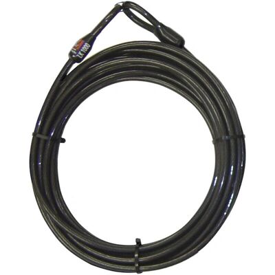 Security Plus LK-1000 Steel Cable Lock - 10m Black Security Plus LK-1000 Steel Cable Lock - 10m Black