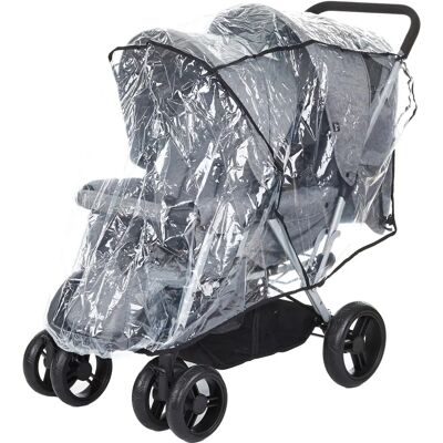 ABC Design Tandem Housse pluie pour poussette tandem - Publicité ABC Design Tandem Housse pluie pour poussette tandem - Publicité