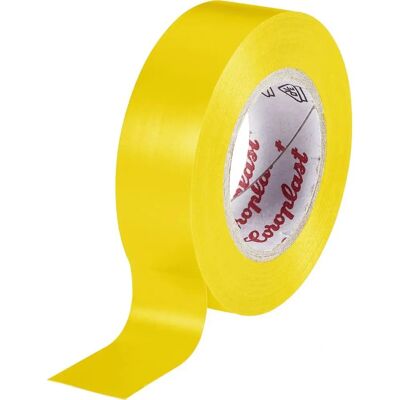 Ruban Isolant Jaune Coroplast - Électrique, 25m x 15mm - Publicité Ruban Isolant Jaune Coroplast - Électrique, 25m x 15mm - Publicité