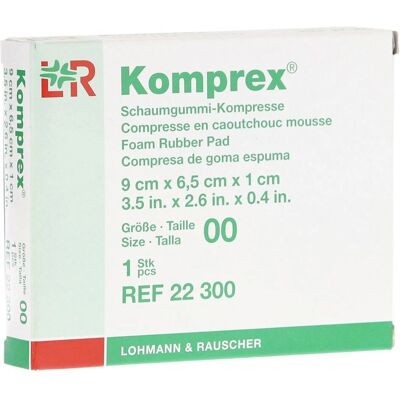Lohmann & Rauscher GmbH & Co. KG KOMPREX Latex-Schaum Kompr. Größe 00 oval Lohmann & Rauscher GmbH & Co. KG KOMPREX Latex-Schaum Kompr. Größe 00 oval
