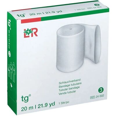 Bandage tubulaire Lohmann & Rauscher - Coton viscose, 3cm x 20m - Publicité Bandage tubulaire Lohmann & Rauscher - Coton viscose, 3cm x 20m - Publicité