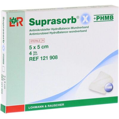 Lohmann & Rauscher GmbH & Co. KG Suprasorb X+Phmb HydroBalance Wundverband 5x5 cm 4 Stück - Wundverband Lohmann & Rauscher GmbH & Co. KG Suprasorb X+Phmb HydroBalance Wundverband 5x5 cm 4 Stück - Wundverband
