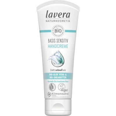 Lavera Basis Sensitiv Handcreme - Bio, Feuchtigkeit, Schnellaufnahme Lavera Basis Sensitiv Handcreme - Bio, Feuchtigkeit, Schnellaufnahme