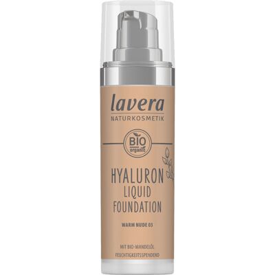 Lavera Hyaluron Liquid Foundation - Warm Nude - Liquid Foundation Lavera Hyaluron Liquid Foundation - Warm Nude - Liquid Foundation