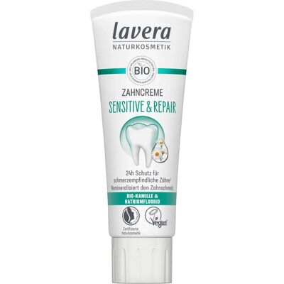 Lavera Sensitive & Repair Zahnpasta - Sensitive & Repair Zahnpflege Lavera Sensitive & Repair Zahnpasta - Sensitive & Repair Zahnpflege