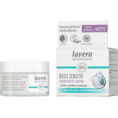 Lavera Sensitiv Nattkrem - Beroligende, Duftfri - 50ml Lavera Sensitiv Nattkrem - Beroligende, Duftfri - 50ml