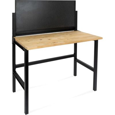 rikta Werkbank - Metall, Schwarz, 142cm - Arbeitstisch rikta Werkbank - Metall, Schwarz, 142cm - Arbeitstisch