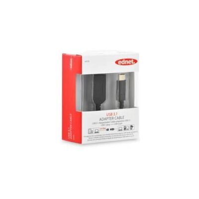 Câble USB Ednet C / A - 0,15 m - Noir - USB 3.2 Gen 1 Câble USB Ednet C / A - 0,15 m - Noir - USB 3.2 Gen 1