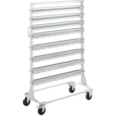 Estantería móvil Kaiserkraft - Altura 1588 mm - Para 112 cajas Estantería móvil Kaiserkraft - Altura 1588 mm - Para 112 cajas