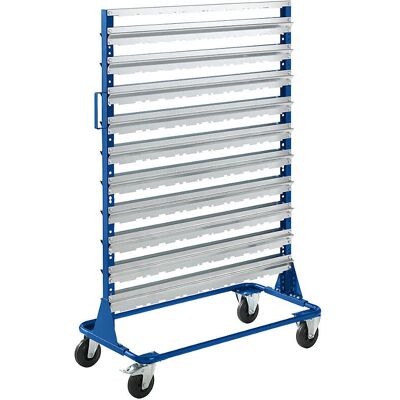 Estantería rodante KaiserKraft - Altura 1588 mm, 160 cajas, Azul genciana Estantería rodante KaiserKraft - Altura 1588 mm, 160 cajas, Azul genciana