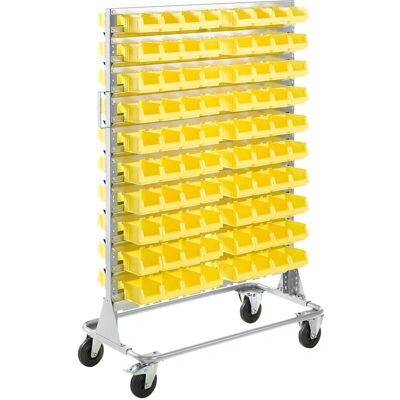 Estantería móvil gris claro Kaiserkraft - 1588mm - 160 cajas Estantería móvil gris claro Kaiserkraft - 1588mm - 160 cajas