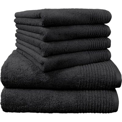 Dyckhoff Brillant Schwarz 6-teiliges Handtuch-Set Dyckhoff Brillant Schwarz 6-teiliges Handtuch-Set