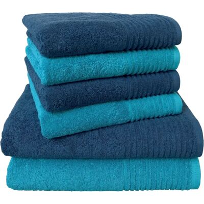 Dyckhoff Brillant Blau Baumwoll Handtuch Set - Bad & Handtücher Dyckhoff Brillant Blau Baumwoll Handtuch Set - Bad & Handtücher