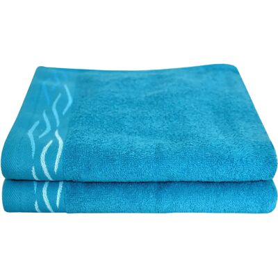 DYCKHOFF - Wave - Petrolblau - 50 x 100 cm - Handtuch DYCKHOFF - Wave - Petrolblau - 50 x 100 cm - Handtuch