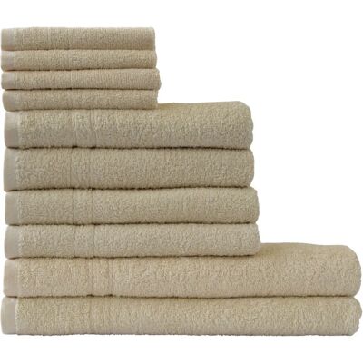 Dyckhoff Kristall Beigefarbenes Handtuch-Set, 10 Stück Dyckhoff Kristall Beigefarbenes Handtuch-Set, 10 Stück