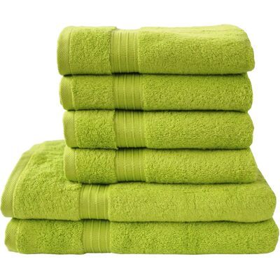 Dyckhoff Siena Grüne Handtuch-Set - 6 Stück - Baumwolle Dyckhoff Siena Grüne Handtuch-Set - 6 Stück - Baumwolle