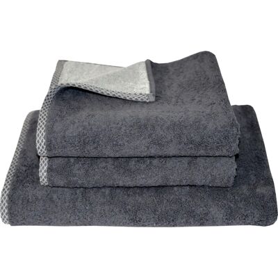 DYCKHOFF Rhomb 3-teiliges Handtuchset, grau DYCKHOFF Rhomb 3-teiliges Handtuchset, grau