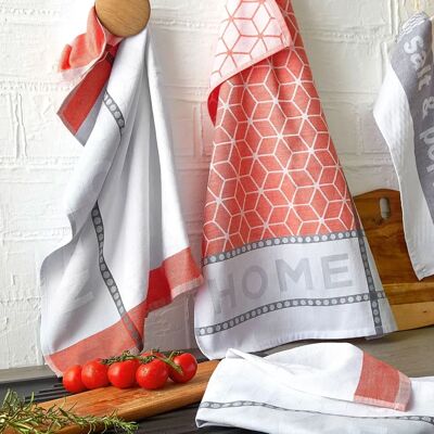 Dyckhoff Küchentuch - 6-teiliges Set, 100% Baumwolle, Orange Dyckhoff Küchentuch - 6-teiliges Set, 100% Baumwolle, Orange