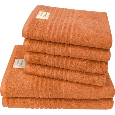 Dyckhoff Nature Orangen 6-tlg. Handtuch-Set Dyckhoff Nature Orangen 6-tlg. Handtuch-Set