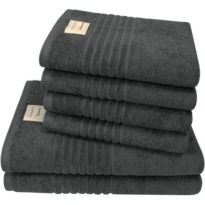 Dyckhoff Nature Bio-Baumwolle Handtuch-Set - 6 Stück, unifarben Dyckhoff Nature Bio-Baumwolle Handtuch-Set - 6 Stück, unifarben