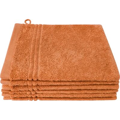 DYCKHOFF Nature - orange - 16 cm x 21 cm - Waschhandschuh DYCKHOFF Nature - orange - 16 cm x 21 cm - Waschhandschuh