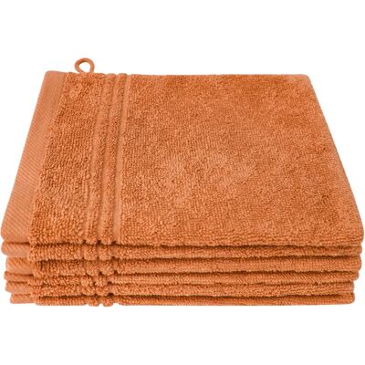 DYCKHOFF Nature - orange - 16 cm x 21 cm - Waschhandschuh DYCKHOFF Nature - orange - 16 cm x 21 cm - Waschhandschuh