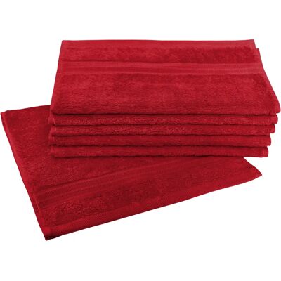 Dyckhoff Siena Gästetuch - 6er Pack, Baumwolle, Rot Dyckhoff Siena Gästetuch - 6er Pack, Baumwolle, Rot