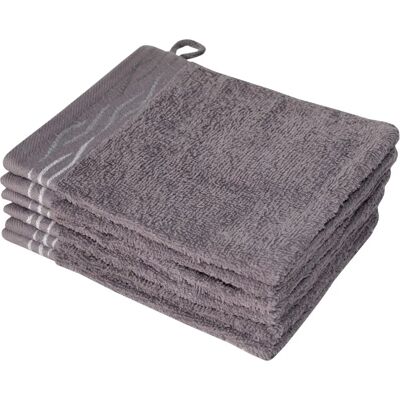 DYCKHOFF - Wave - Grau - Waschhandschuh-Set DYCKHOFF - Wave - Grau - Waschhandschuh-Set