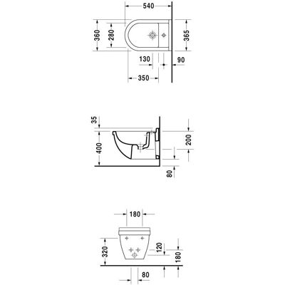 Duravit Modell 2230150000 - Wandbidet mit Überlauf Duravit Modell 2230150000 - Wandbidet mit Überlauf