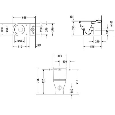 Duravit Starck 3 Weiß WC - Hygienische WonderGliss-Beschichtung Duravit Starck 3 Weiß WC - Hygienische WonderGliss-Beschichtung