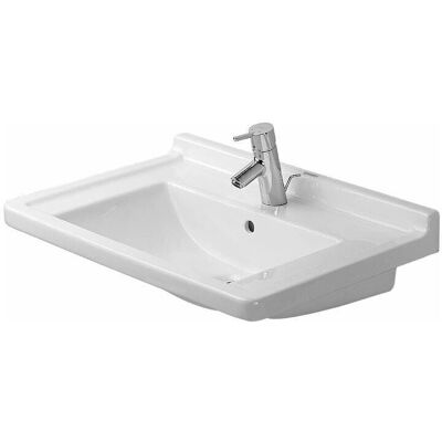 Duravit Starck 3 Waschbecken - Wandhängend, 700x490mm, Weiß Duravit Starck 3 Waschbecken - Wandhängend, 700x490mm, Weiß
