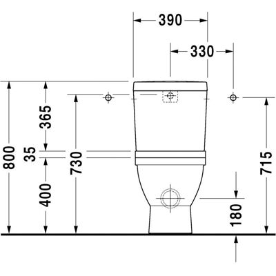 Duravit Starck 3 Spülkasten - Weiß Duravit Starck 3 Spülkasten - Weiß